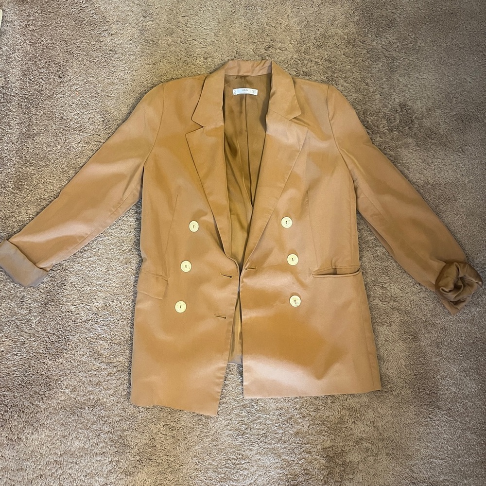 Khaki blazer, mango, sz 2